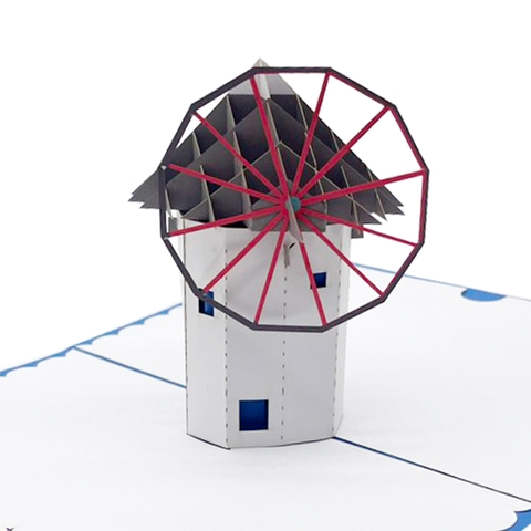 Cyclades Greece Pop Up Card