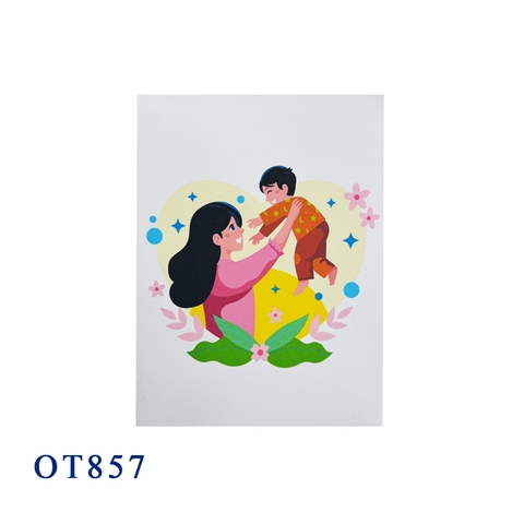 Mom and Son Pop Up Card