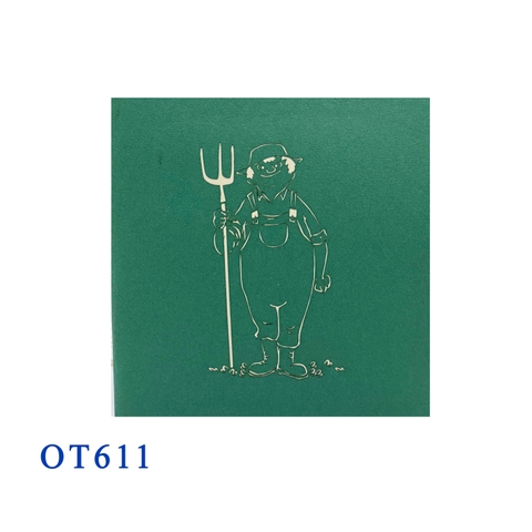Farmer Pop Up Card