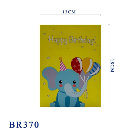 Birthday Elephant Pop Up Card