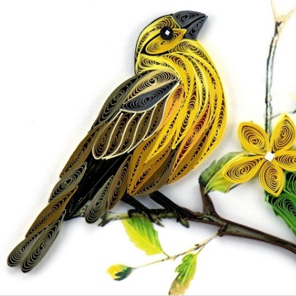 Bird Quilling Card