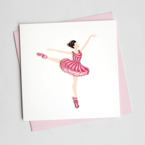 Ballet Quilling Card