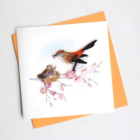 Bird Quilling Card
