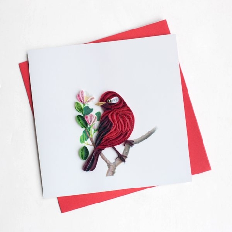 Bird Quilling Card