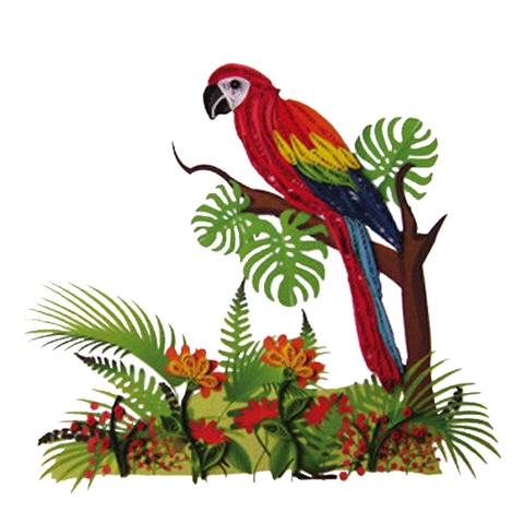 Parrot Quilling Card