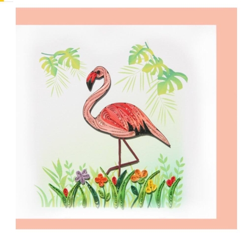 Flamingo Quilling Card
