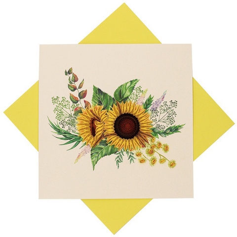 Sun Flower Quilling Card