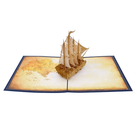 Boat 3D Pop Up Card