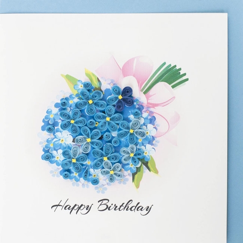 Flower Happy Birthday Quilling Card