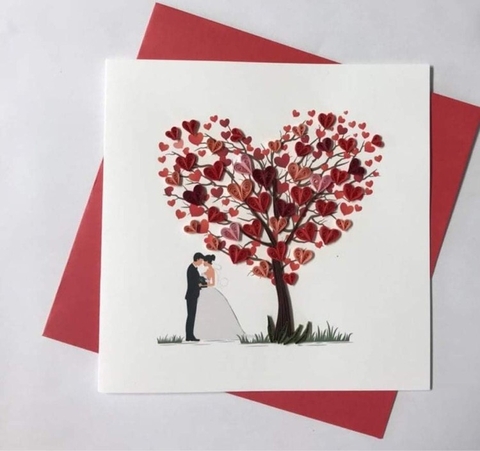 Wedding Quilling Card