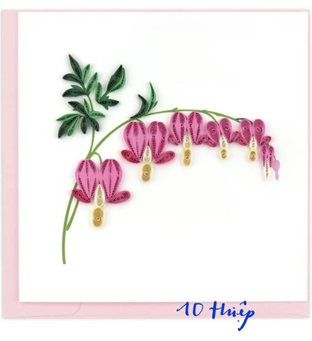 Flower Purple Quilling Card