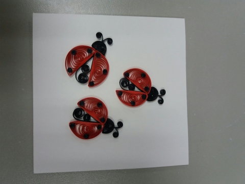Orange Wings Quilling Card