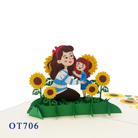 Happy Mother's Day Sunflowers Pop Up Card