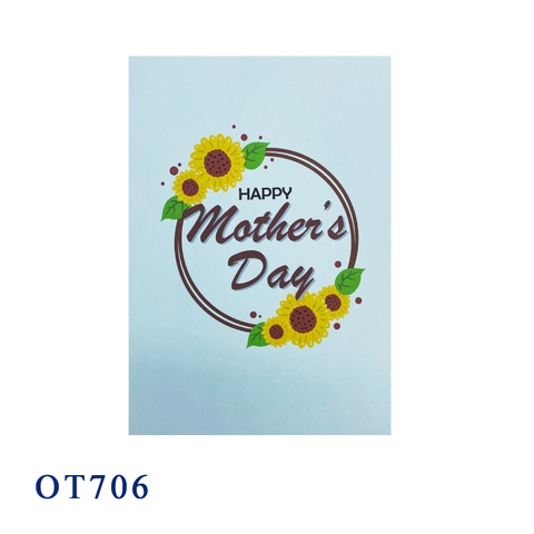 Happy Mother's Day Sunflowers Pop Up Card