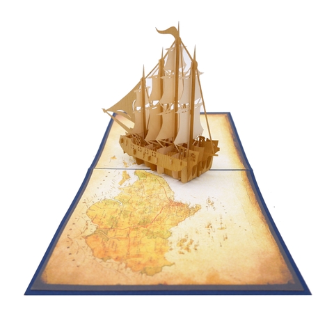 Boat 3D Pop Up Card