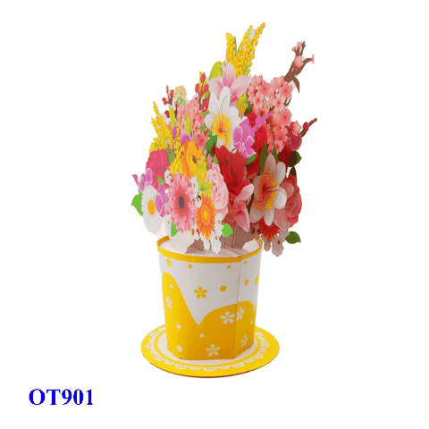 Cup Of Flowers Pop Up