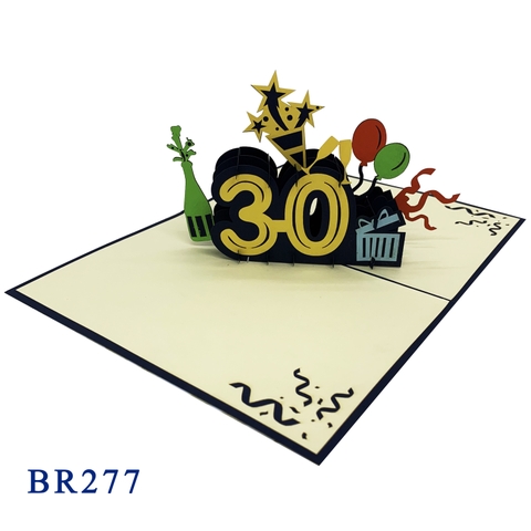 30th Birthday Pop Up Card