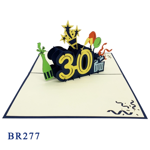 30th Birthday Pop Up Card