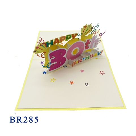 30th Birthday Pop Up Card