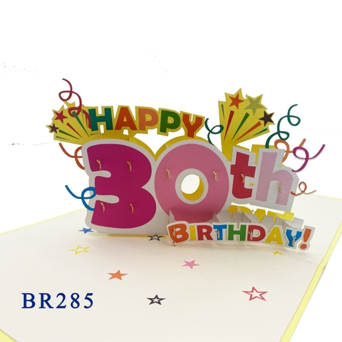 30th Birthday Pop Up Card