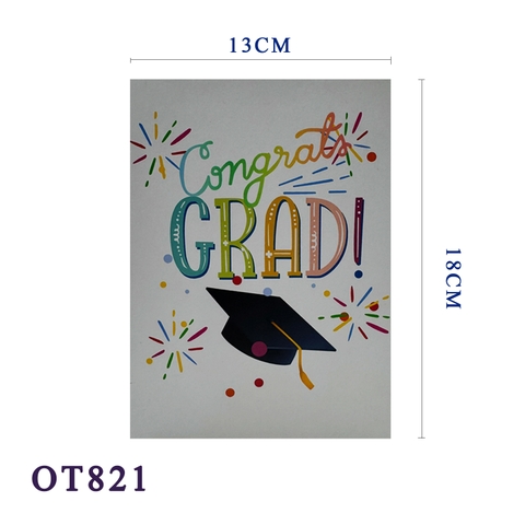 Congrats 3D Pop Up Card