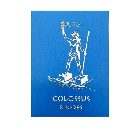 Clossus Rhodes Greece Pop Up Card