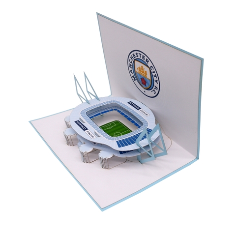 Manchester City Etihad Stadium Pop-Up Card