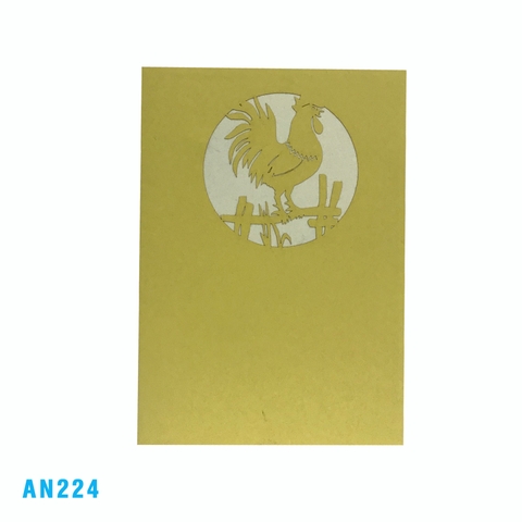 Rooster Pop Up Card