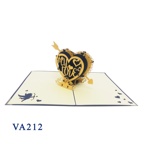 My Heart Is For You Pop Up Card