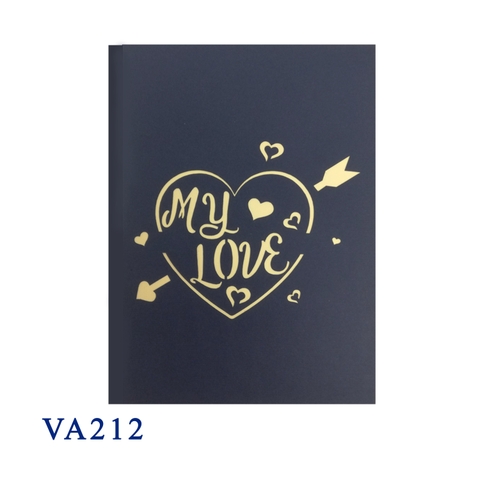 My Heart Is For You Pop Up Card