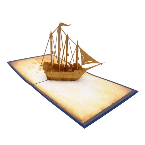 Boat 3D Pop Up Card