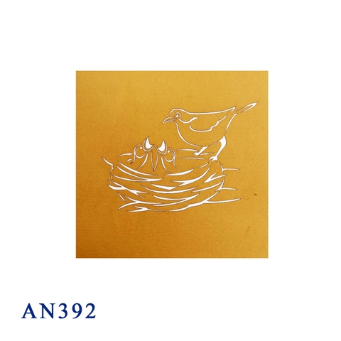 Birds Family Pop Up Card