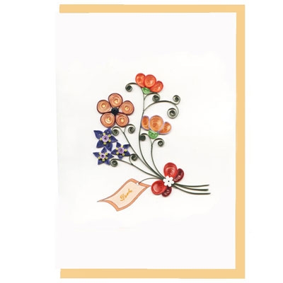 Flower Quilling Greeting Card