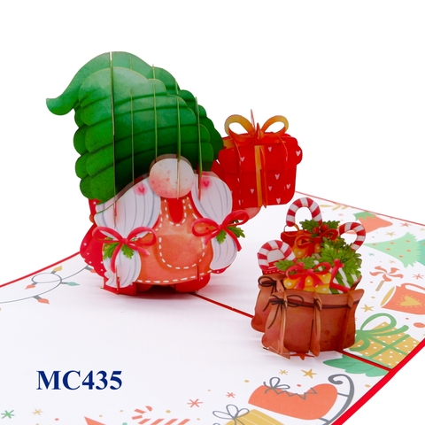 Noel Gnome Pop Up Card