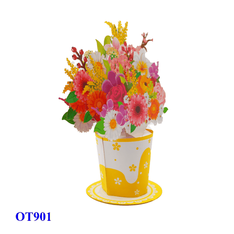 Cup Of Flowers Pop Up