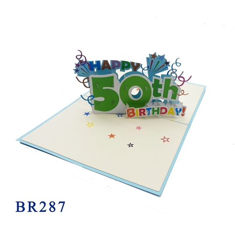 50th Birthday Pop Up Card