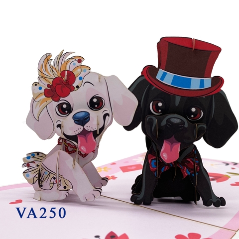 Love Dog Pop Up Card