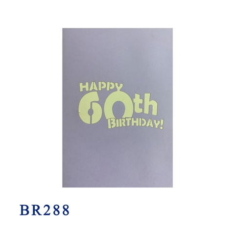 60th Birthday Pop Up Card