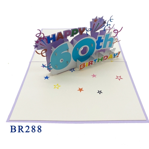 60th Birthday Pop Up Card