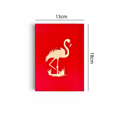Flamingo Birthday Pop-Up Card