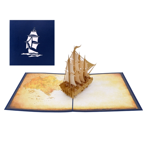 Boat 3D Pop Up Card