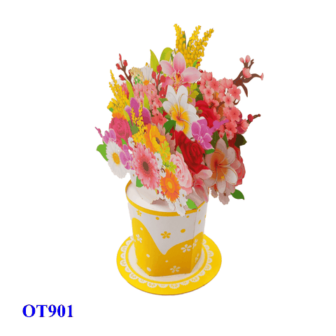 Cup Of Flowers Pop Up