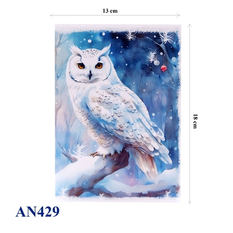 Winter White Owl Pop Up Card