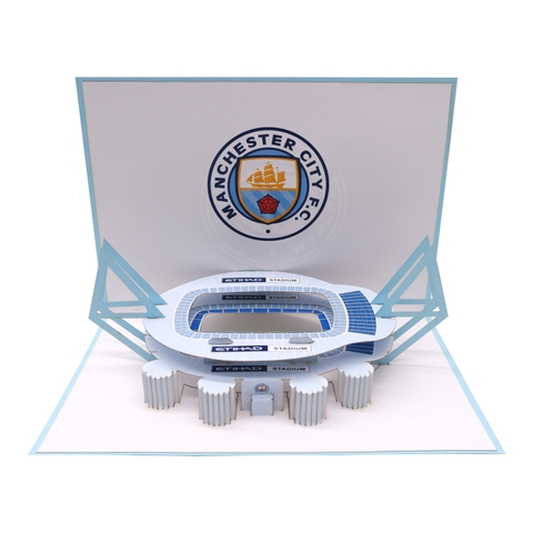 Manchester City Etihad Stadium Pop-Up Card