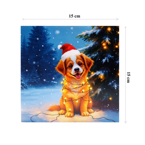 3D Pop Up Christmas Dog Card