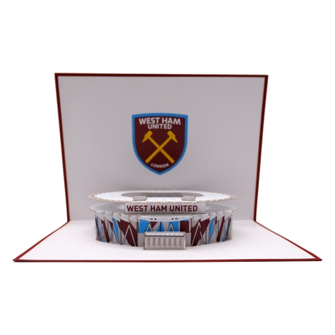 3D West Ham United Stadium Pop-Up Card