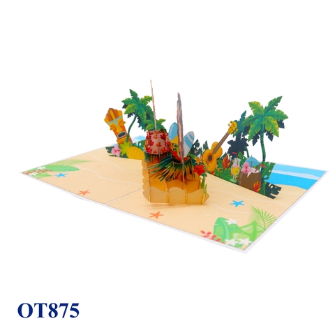 Aloha Pop Up Card