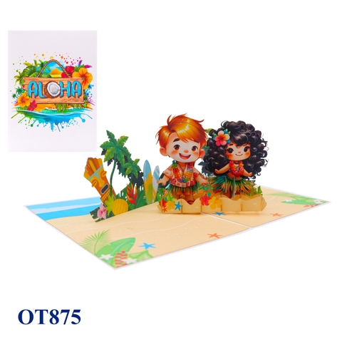 Aloha Pop Up Card