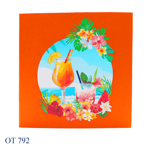 Happy Summer Holiday Pop Up Card