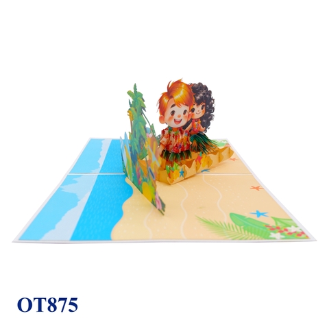 Aloha Pop Up Card
